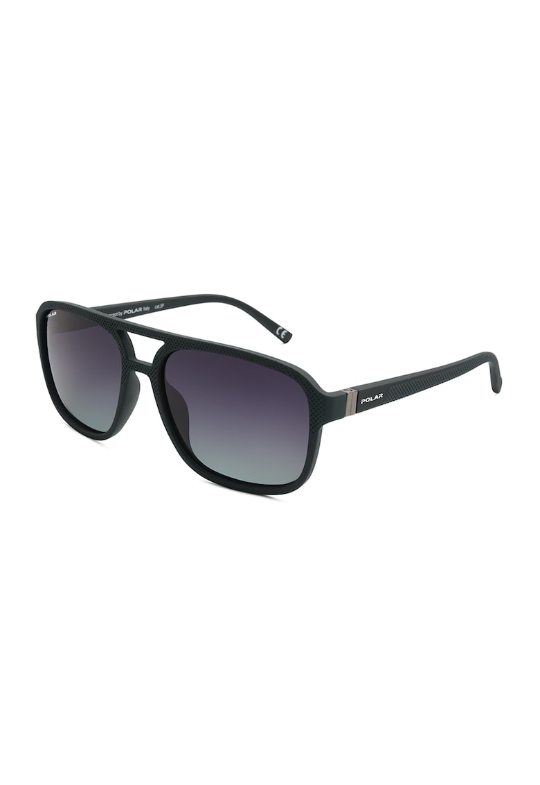Ochelari de soare aviator cu lentile in degrade - Negru