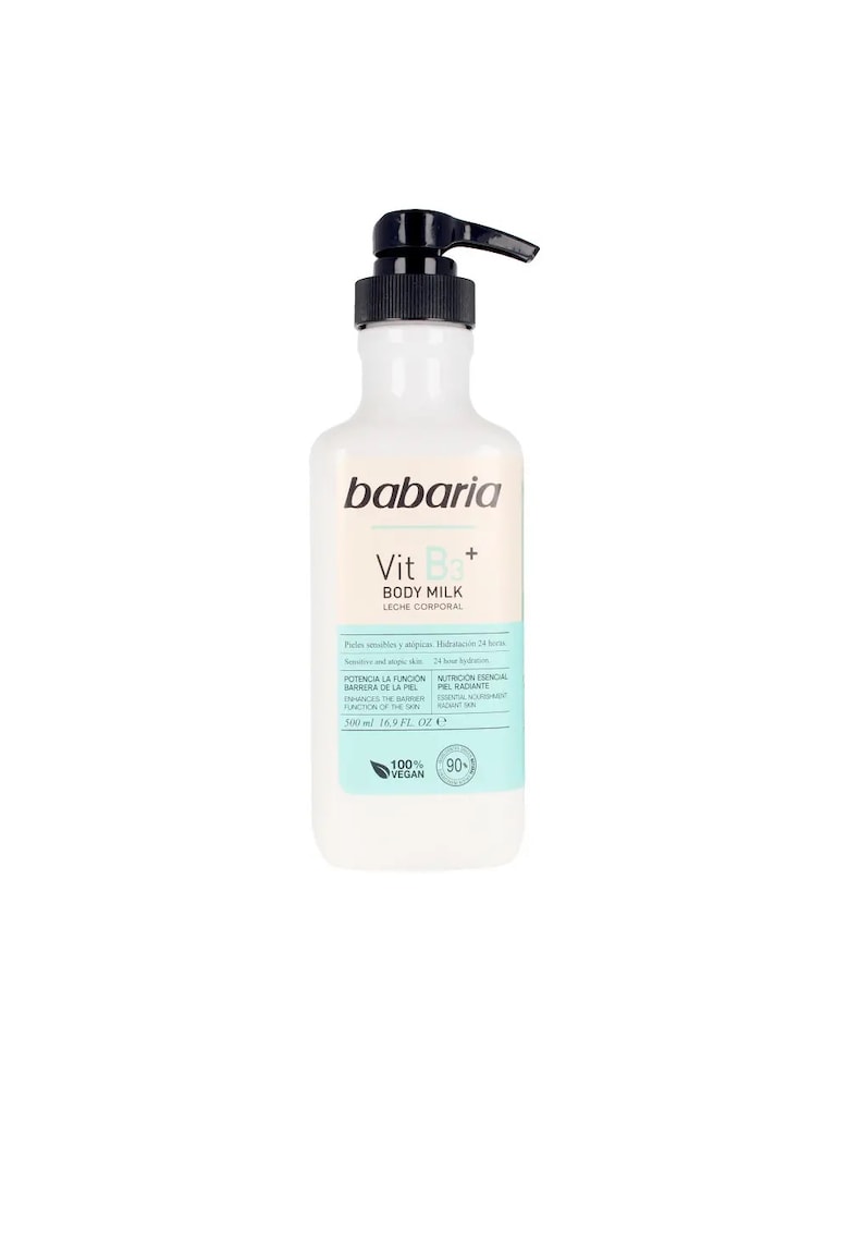 Lapte de corp hidratant 100% vegan cu Vitamina B3 - 500 ml