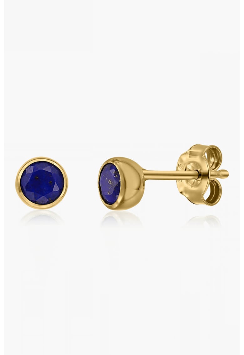 Cercei placati cu aur de 14K si decorati cu lapis lazuli fashiondays.ro poza noua reduceri 2022