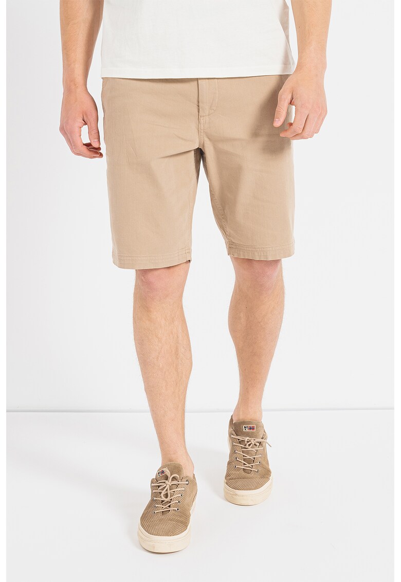 Pantaloni scurti chino cu talie medie Vintage Officer