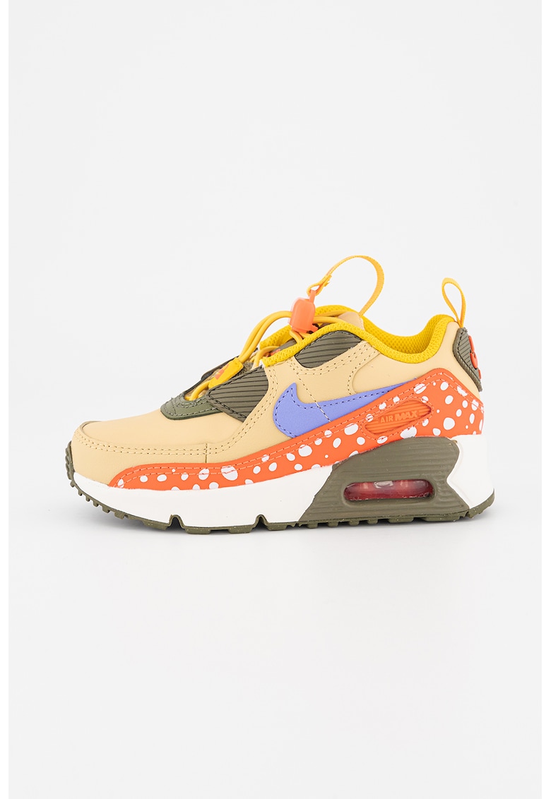 Nike Спортни обувки Air Max 90 от еко кожа с дизайн с цветен блок за Момчета Nike Спортни обувки Air Max 90 от еко кожа с дизайн с цветен блок за Момчета