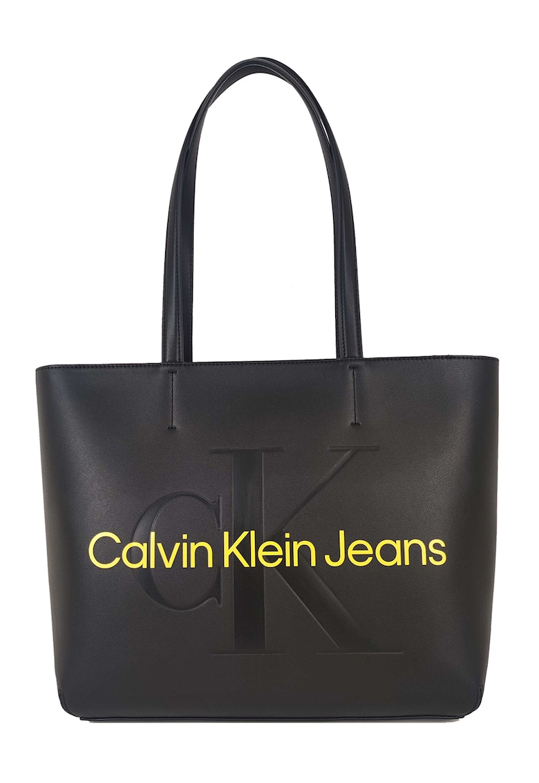 CALVIN KLEIN JEANS Шопинг чанта с контрастно лого за Жени CALVIN KLEIN JEANS Шопинг чанта с контрастно лого за Жени