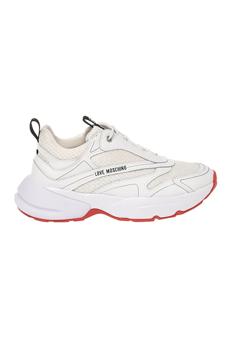Pantofi sport cu insertii din piele
