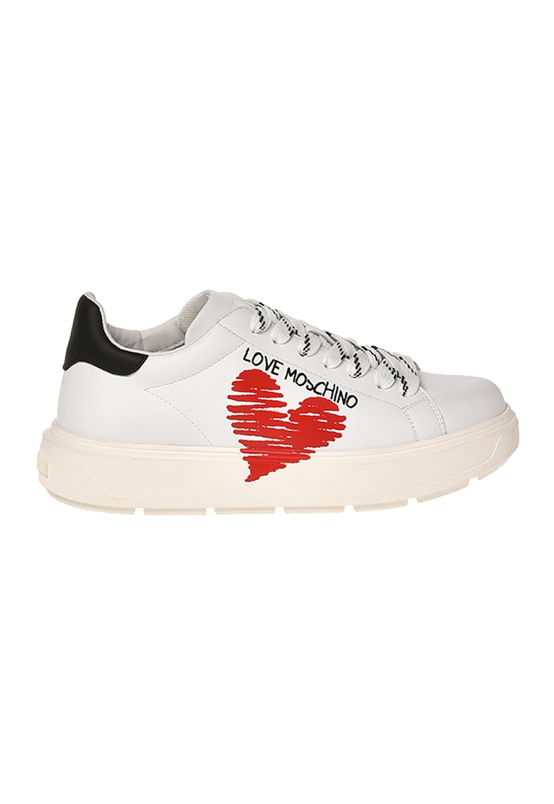 Love Moschino Кожени спортни обувки с лого за Жени Love Moschino Кожени спортни обувки с лого за Жени