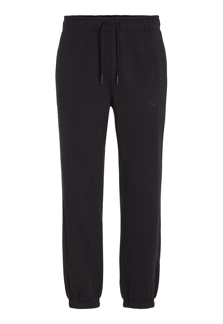 Pantaloni cu snur de ajustare pentru antrenament - Negru
