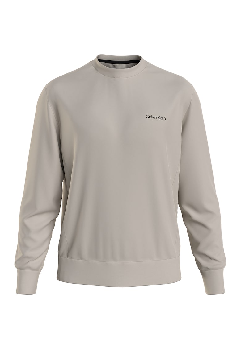 CALVIN KLEIN Суитшърт с овално деколте и лого на гърдите за Мъже CALVIN KLEIN Суитшърт с овално деколте и лого на гърдите за Мъже