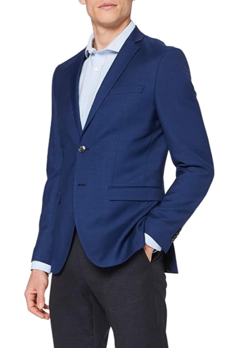 Sacou casual - Albastru inchis - 48 -