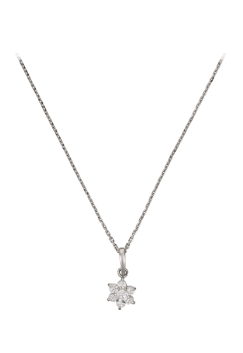 Colier placat cu aur de 9K cu pandantiv cu zirconia