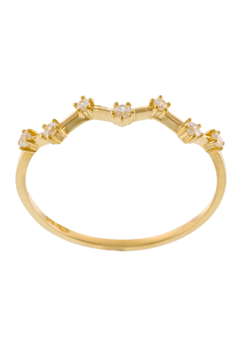 Inel din aur de 9K cu cristale zirconia fashiondays.ro poza noua reduceri 2022