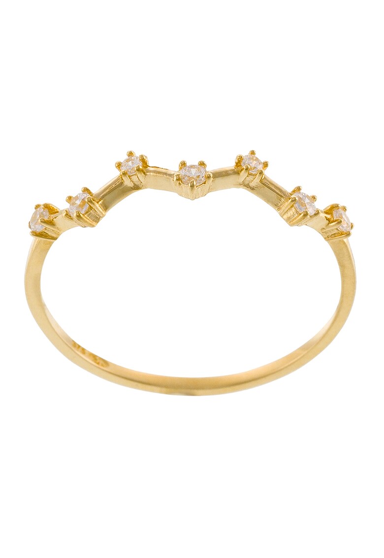 Inel din aur de 9K cu cristale zirconia fashiondays.ro