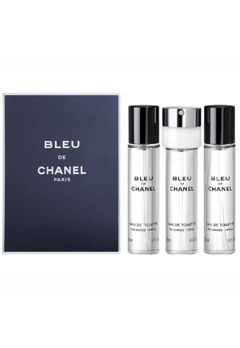 Set Channel Bleu – Barbati: 3 x Apa de toaleta Travel Sprays – 20 ml Chanel imagine 2022 reducere