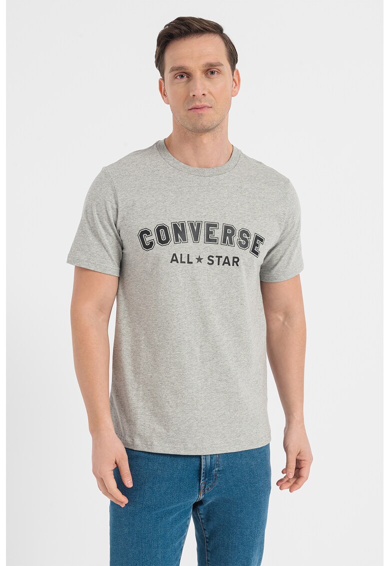 Tricou unisex de bumbac cu decolteu la baza gatului All Star