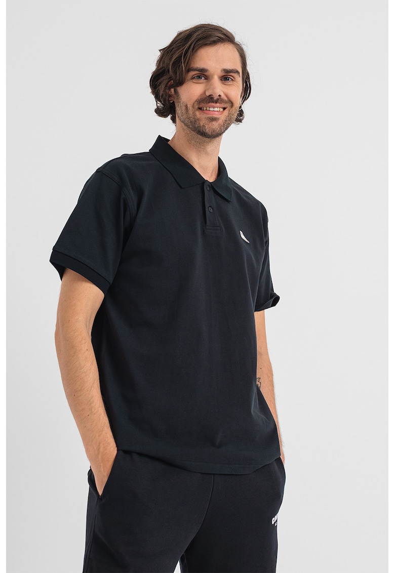 Tricou polo de bumbac cu logo discret