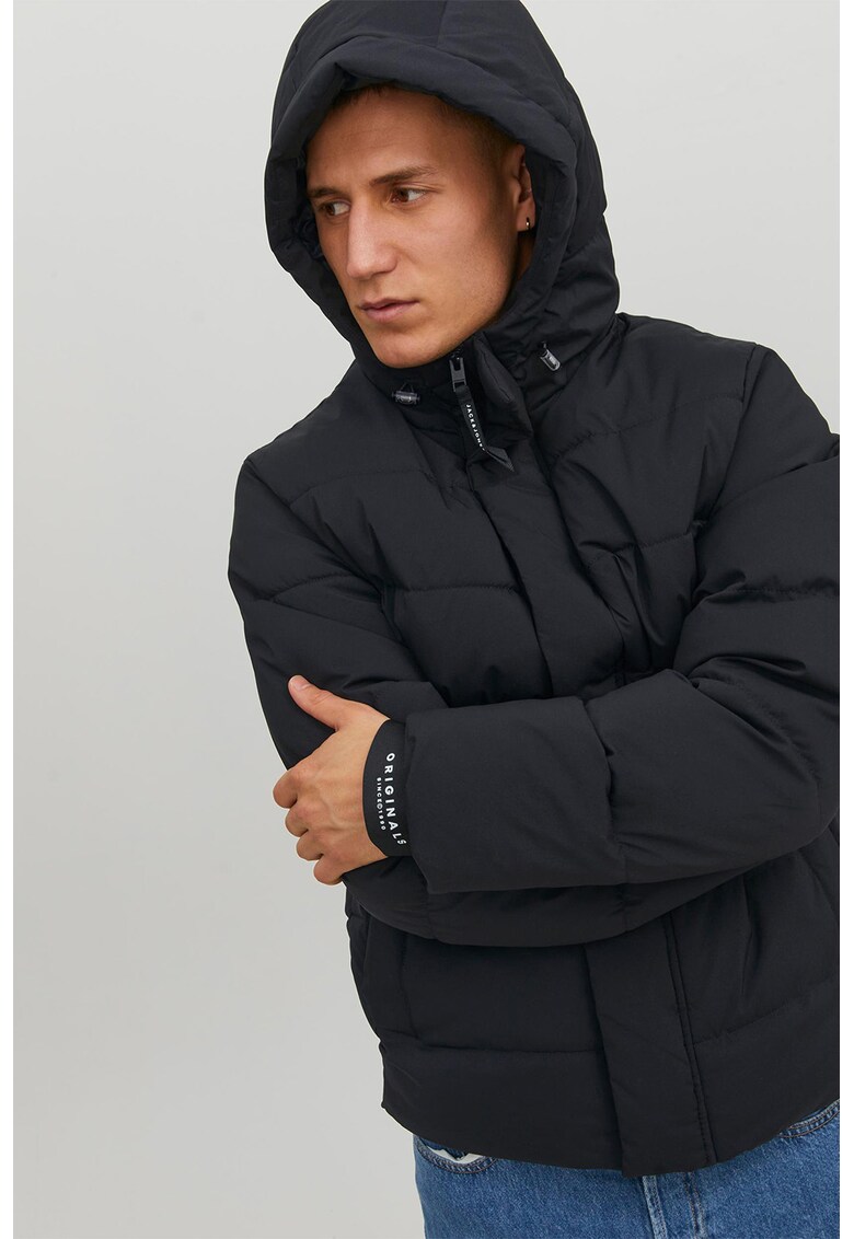 Jack Jones Капитонирано зимно яке с качулка за Мъже Jack Jones Капитонирано зимно яке с качулка за Мъже