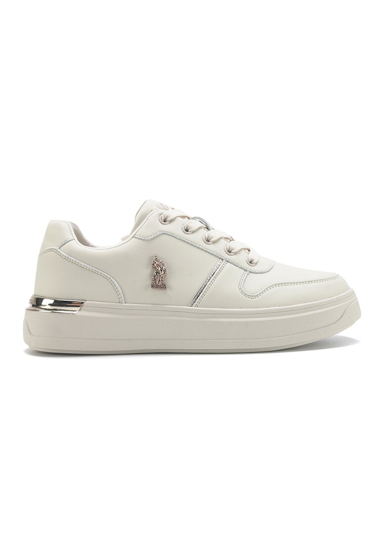 US Polo Assn Спортни обувки от еко кожа с метализиран акценти за Жени US Polo Assn Спортни обувки от еко кожа с метализиран акценти за Жени