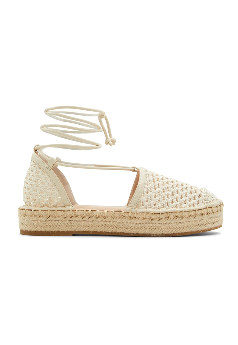 Espadrile cu aspect crosetat Picot