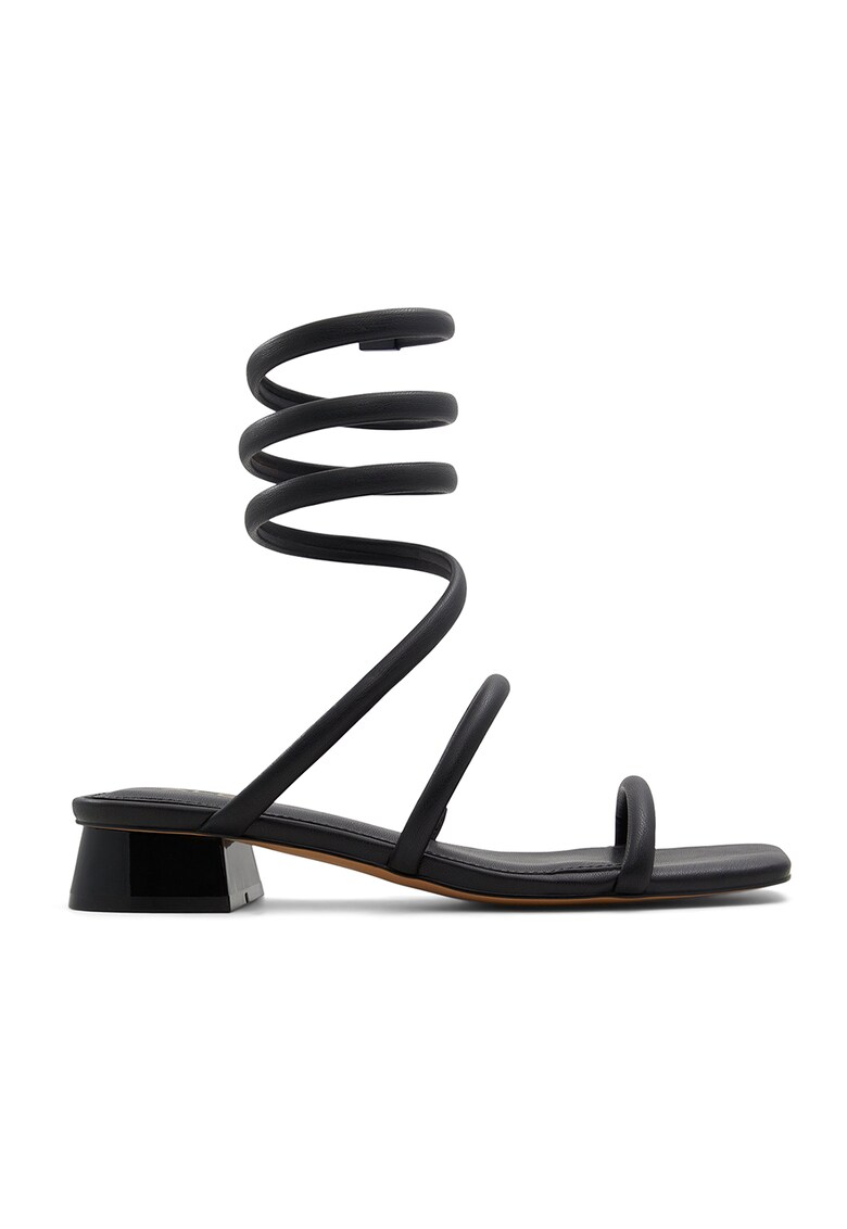 Sandale de piele ecologica cu bareta infasurabila Spinna imagine reduceri black friday 2021 Aldo