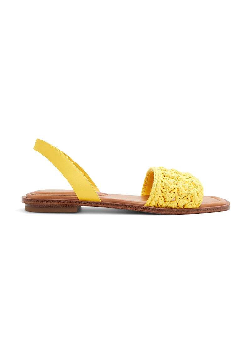 Sandale slingback cu model impletit Solena