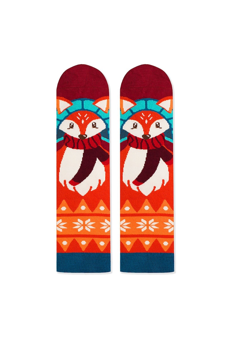 Sosete bambus de craciun Comfort Feet Socks CHRISTMAS FOX
