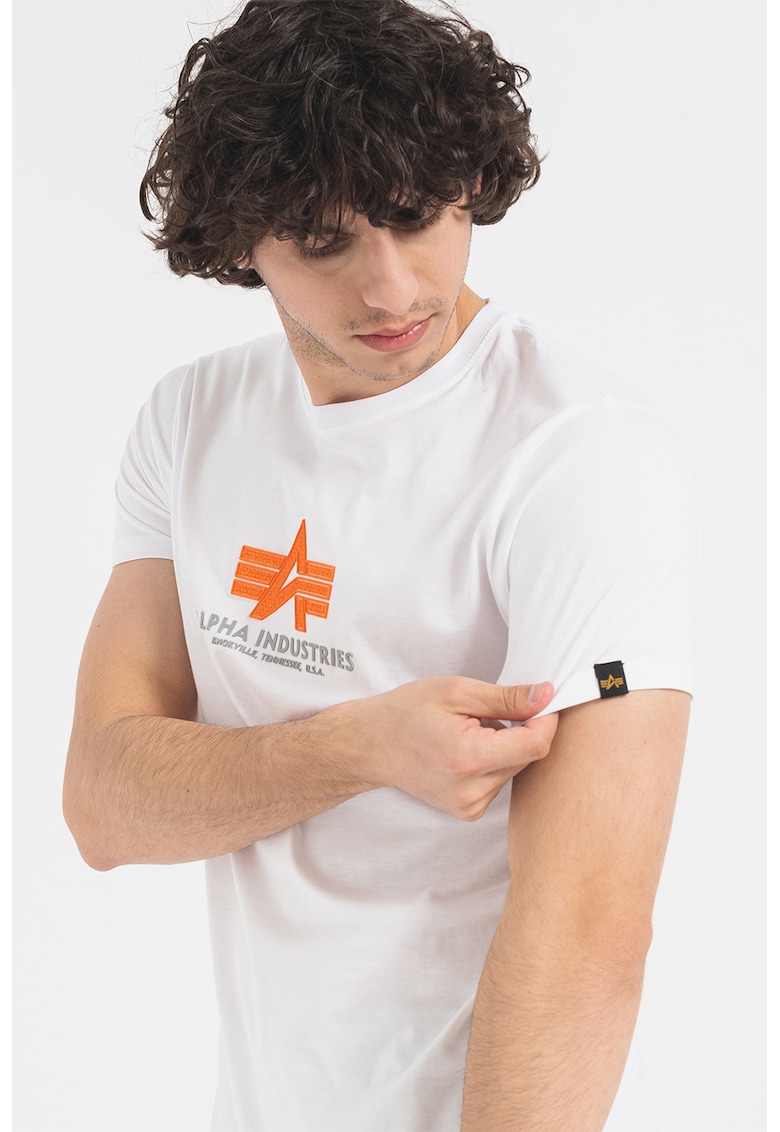 Tricou cu aplicatie logo cauciucata