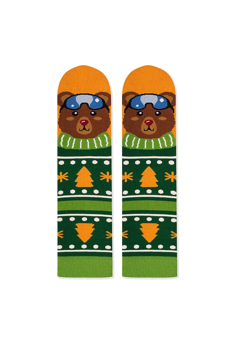 Sosete Craciun amuzante din bambus COMFORT FEET sosete de urs