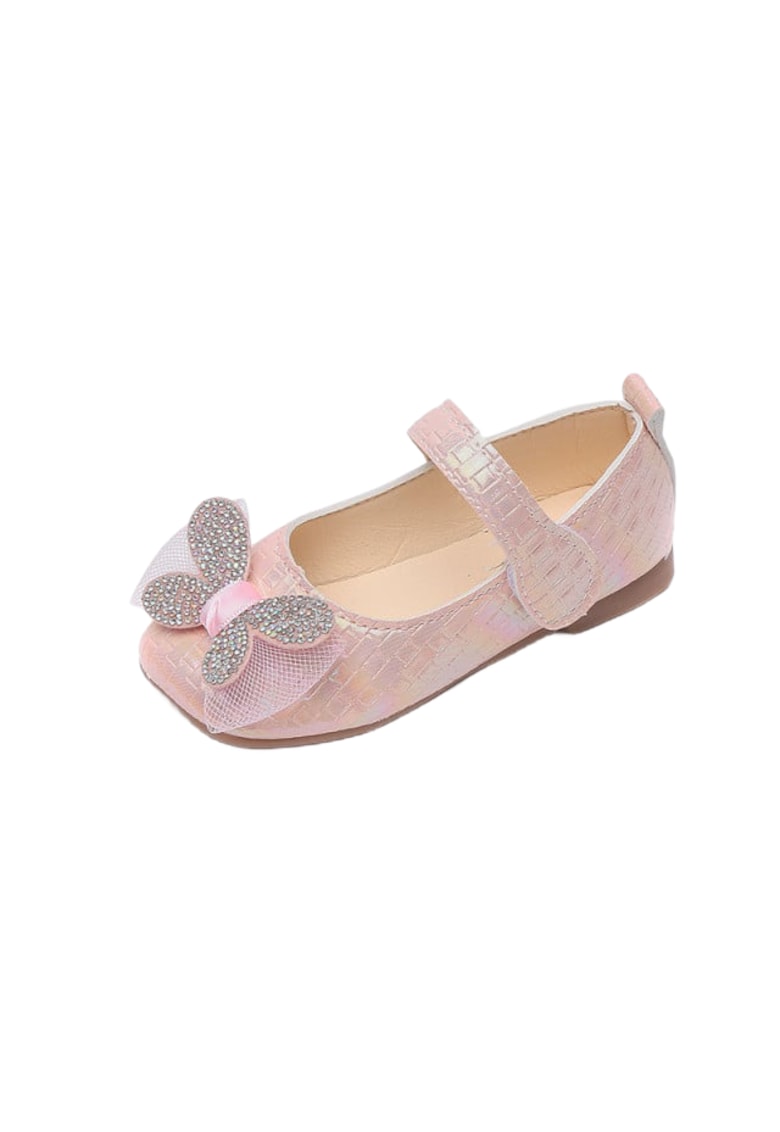 Pantofi Pentru Fetite - Butterfly - Elegant - Piele ecologica - Roz