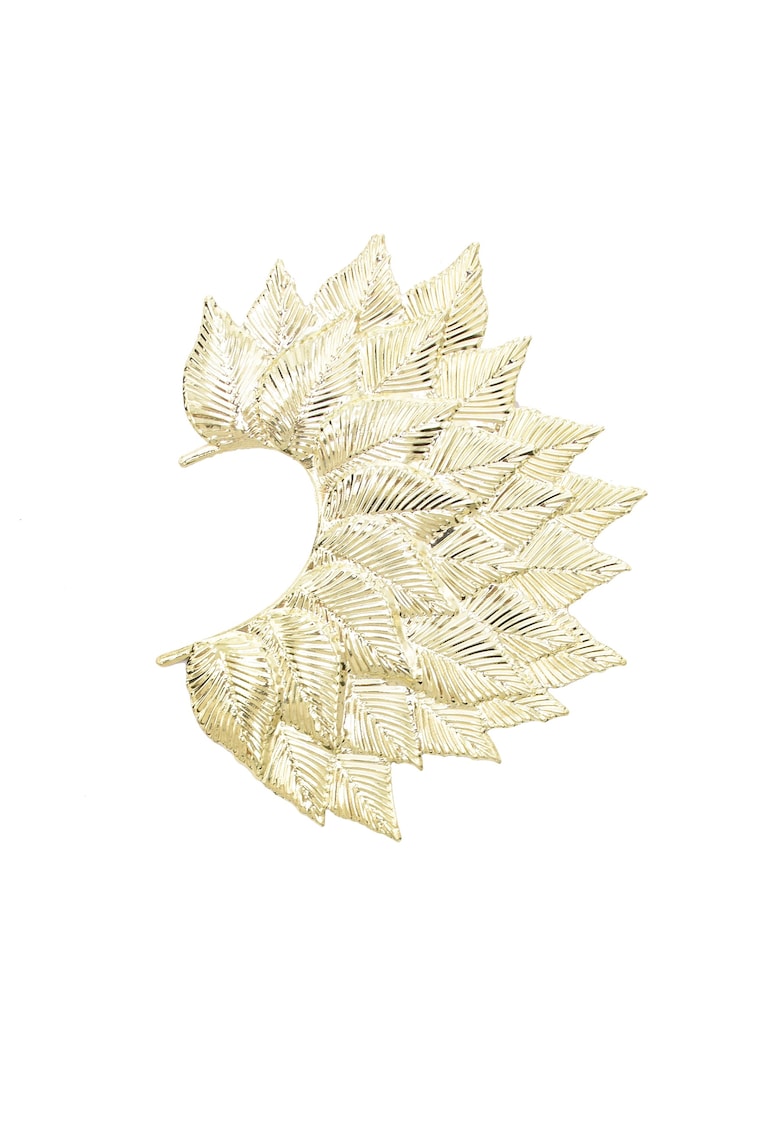 Cercel ear cuff - auriu - cu frunzulite - Patricia C5 -