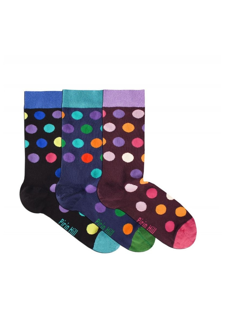 Sosete Confortabile Bambus Dots Box 3 buc