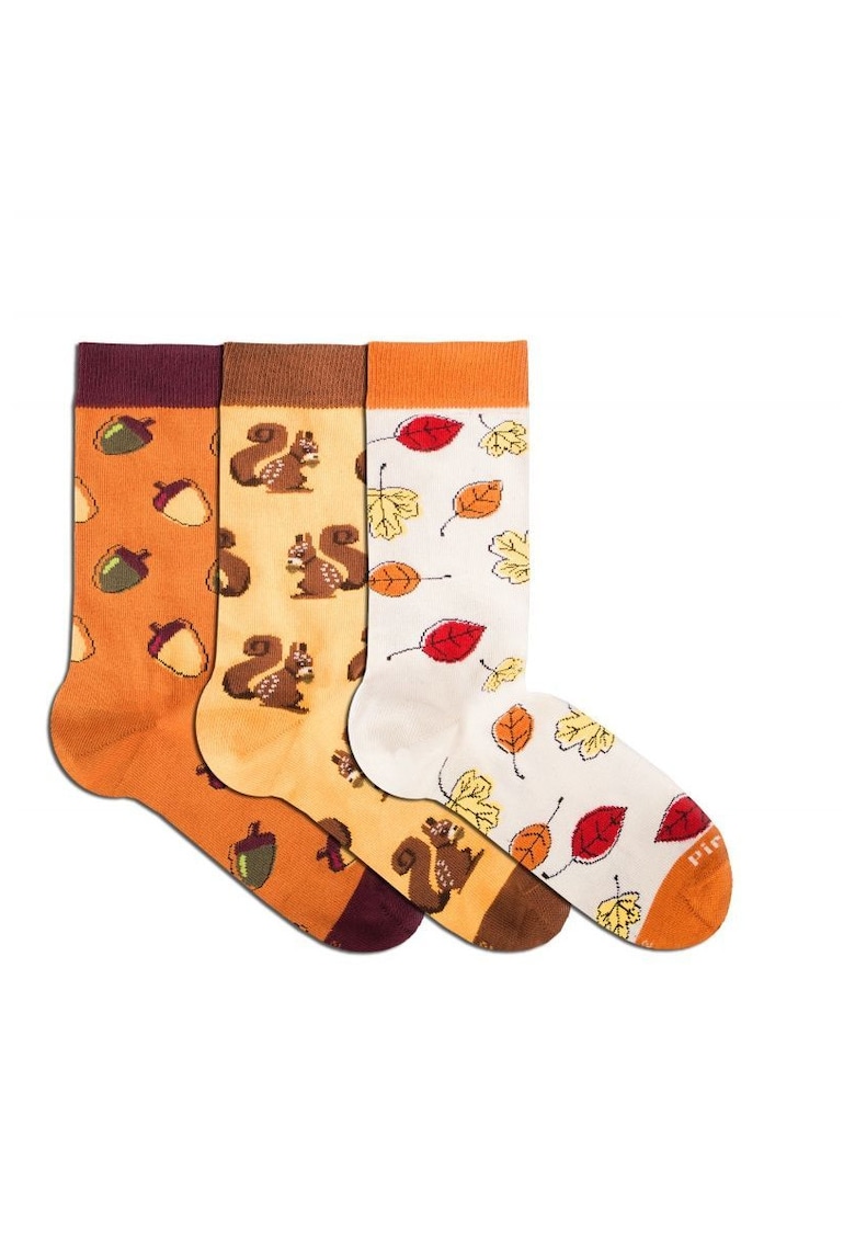 Sosete bumbac organic CUTIE 3 CULORI BUMBAC FRUNZE DE TOAMNA VEVERITA GHINDE Sosete bumbac organic CUTIE 3 CULORI BUMBAC FRUNZE DE TOAMNA VEVERITA GHINDE