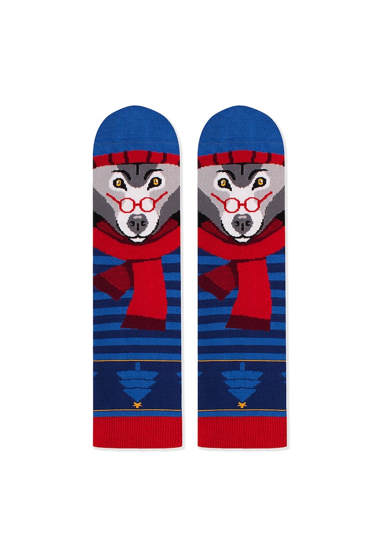 Sosete bambus de craciun Comfort Feet Socks Lup de Craciun