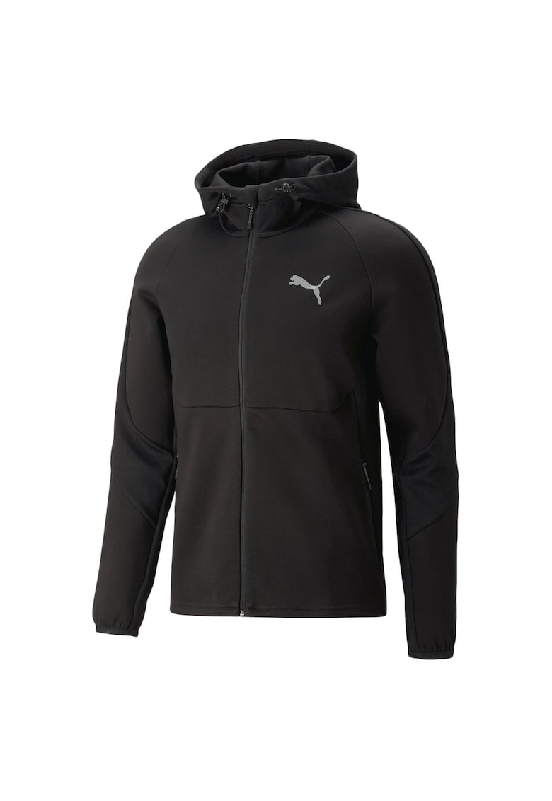 Hanorac cu fermoar Evostripe - Negru
