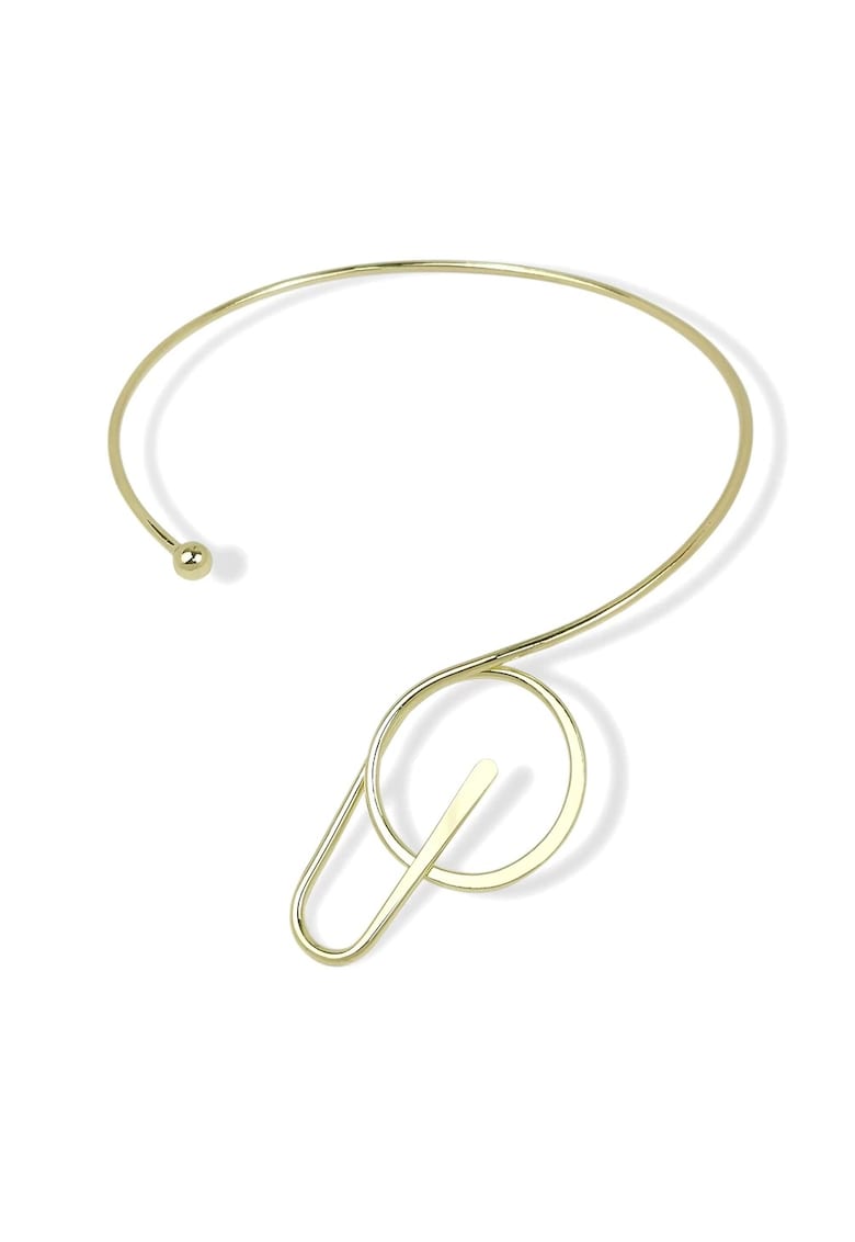 Colier auriu - din sarma indoita - Nicole C14 -