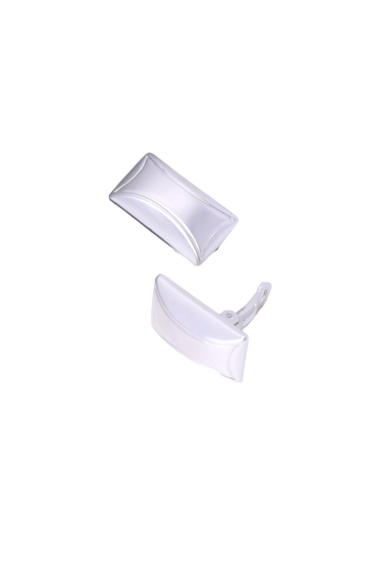 Cercei argintii - dreptunghiulari - cu clips - Nando C2 -