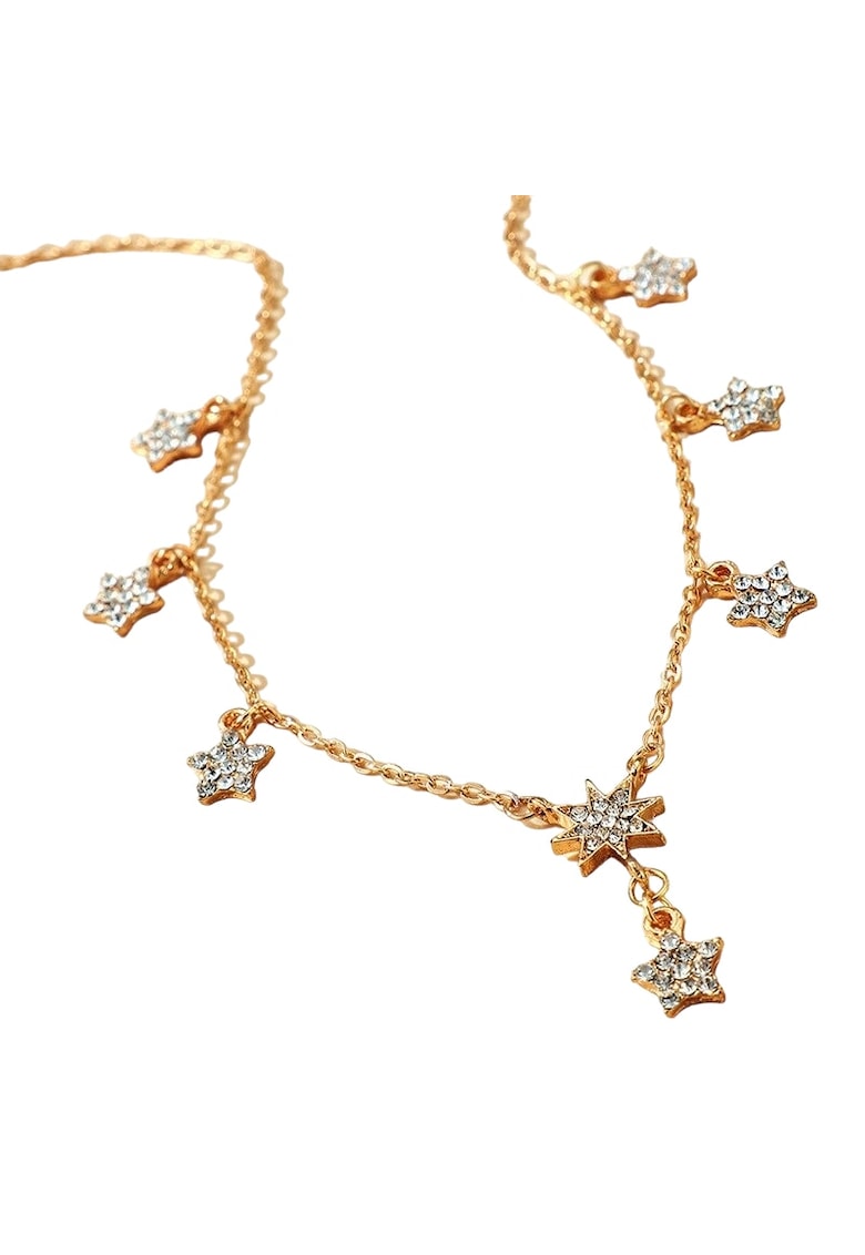 Colier auriu - cu stelute si pietre - Noemi C22 -