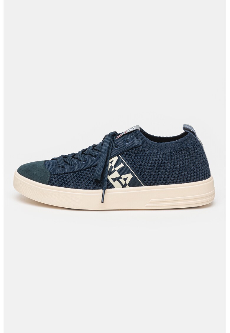 Pantofi sport slip-on cu insertii de piele intoarsa Bark - Bleumarin