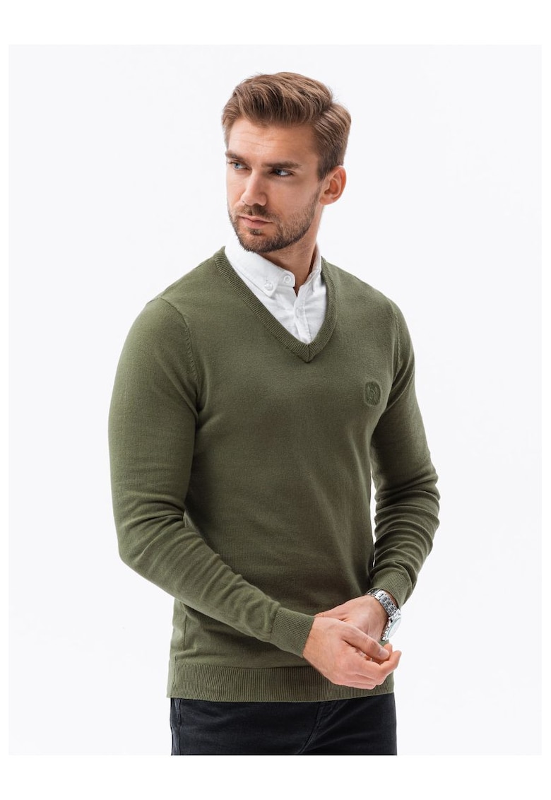 Clothing Pulover pentru bărbați Calvario V5 verde olive