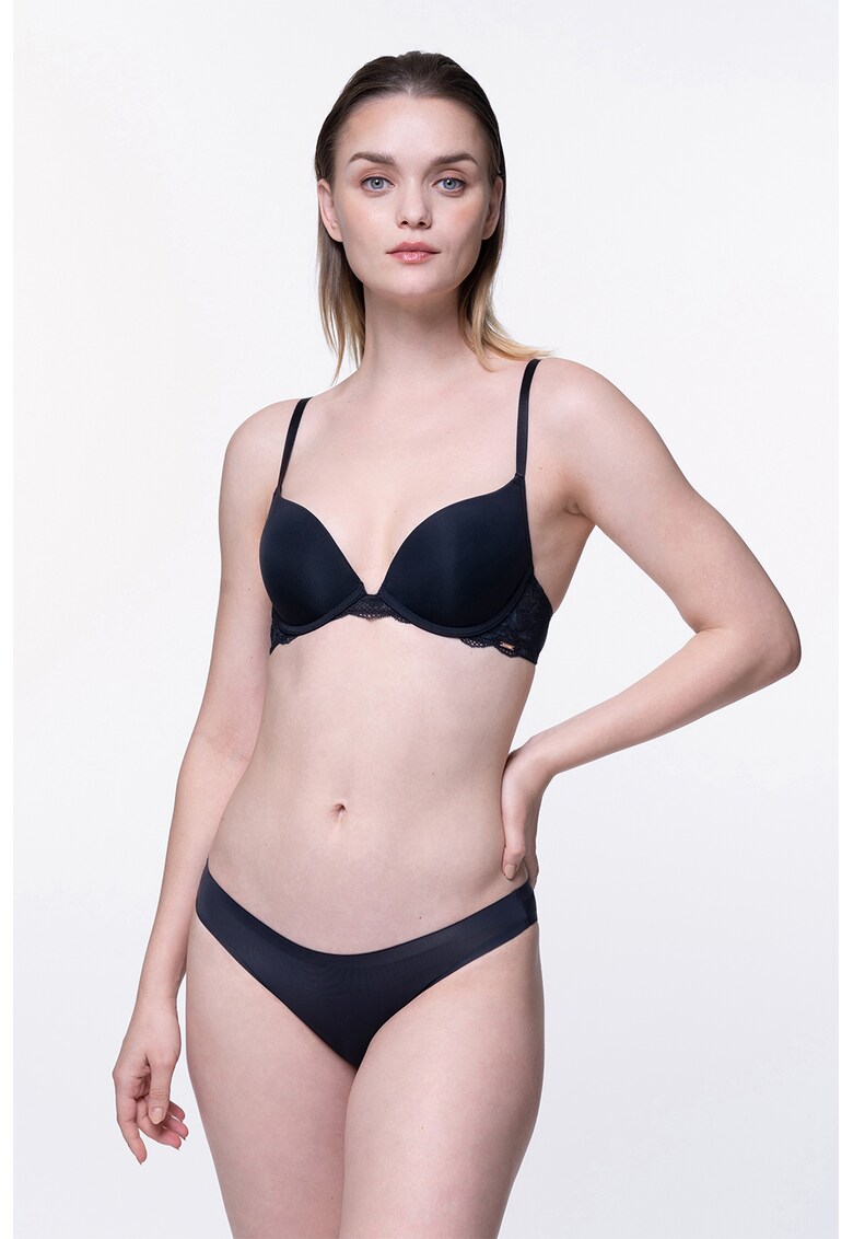 Sutien cu insertii de dantela Rosa