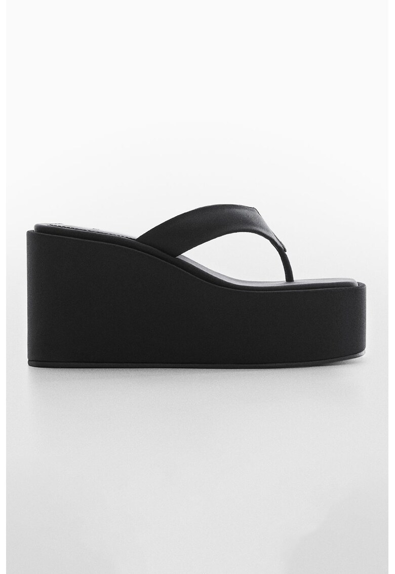 Papuci flip-flop wedge Warny fashiondays.ro imagine super redus 2022