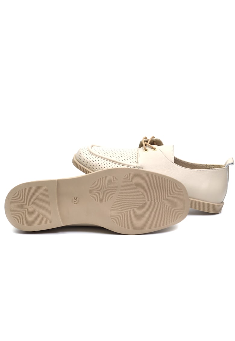 Pantofi dama perforati D12 371 bej -