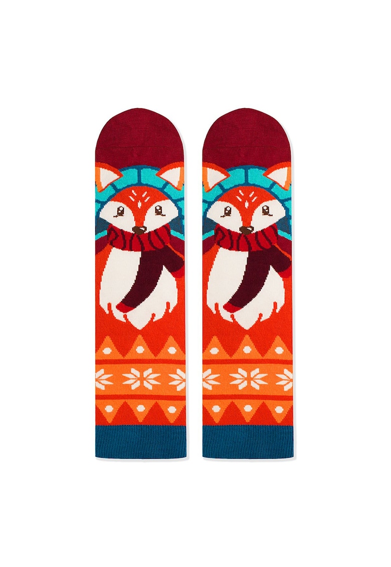 Sosete de bambus de Craciun Comfort Feet Socks CHRISTMAS FOX