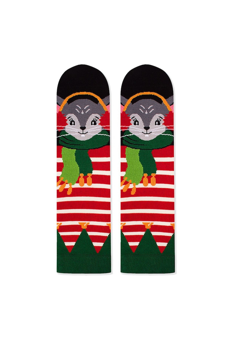 Sosete bambus de craciun Comfort Feet Socks Soricel de Craciun