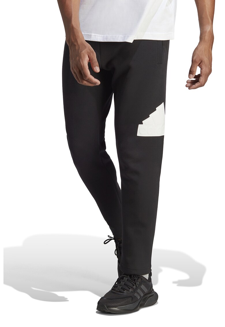 Adidas Sportswear Pantaloni sport cu imprimeu logo cauciucat