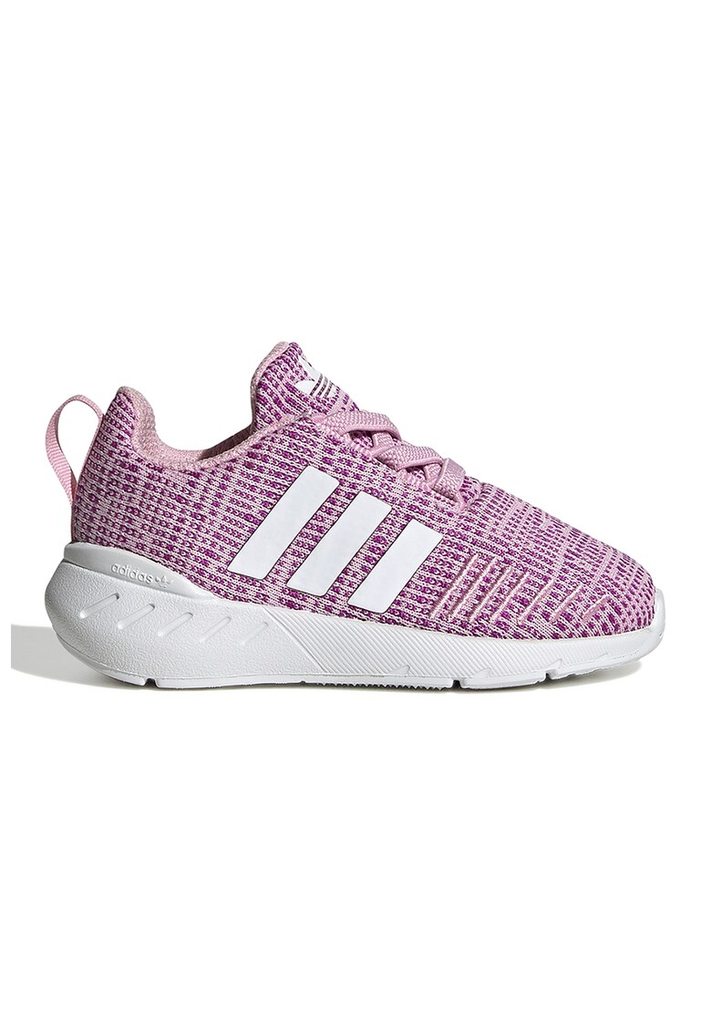 Pantofi sport cu detalii cu logo Swift Run - Alb/Roz pastel/Roz fandango