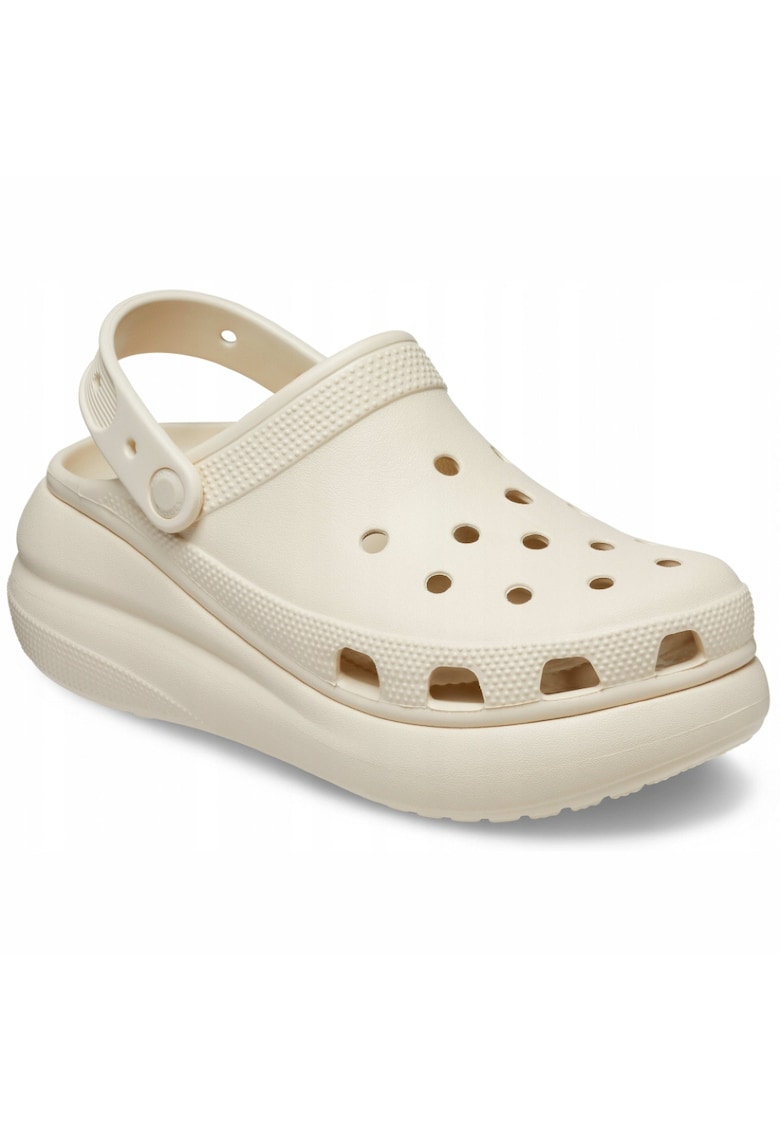 Saboti slingback cu talpa wedge Crush - Bej