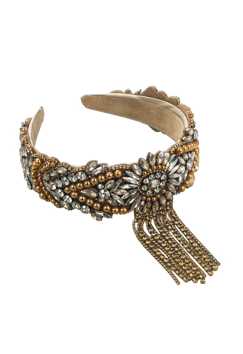 Bentita maro - cu pietre si franjuri - Mitzi C1 -