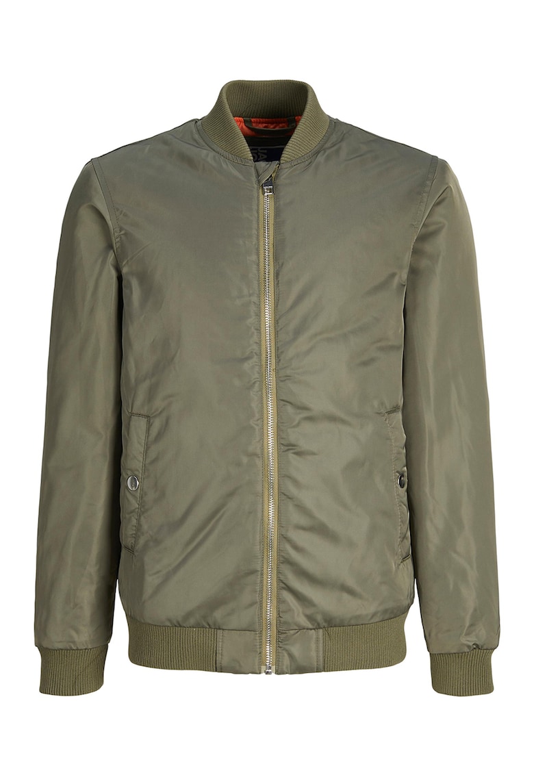 Jacheta bomber cu buzunare cu capsa