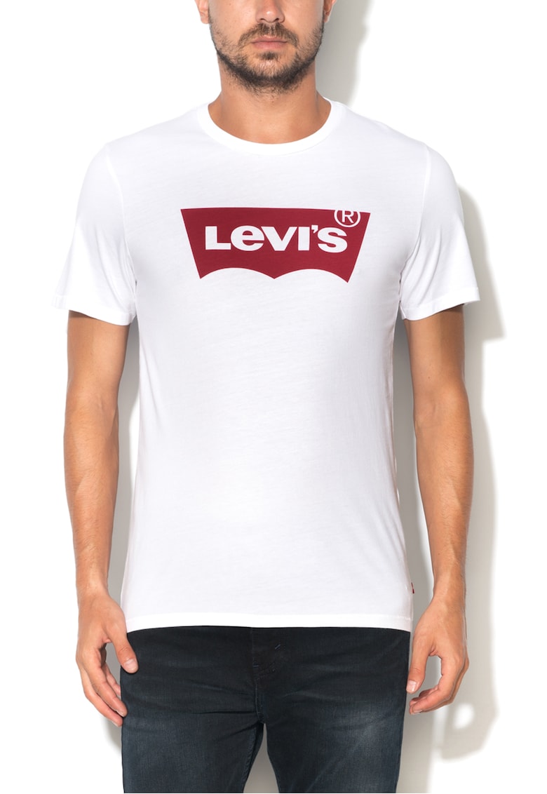 Levis Tricou alb cu imprimeu logo