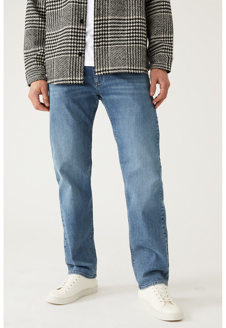 Blugi drepti elastici Blugi drepti elastici