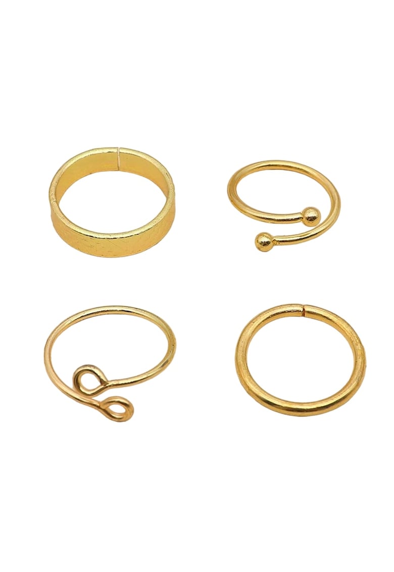 Set 4 inele aurii - forme diverse - Neia C2 -