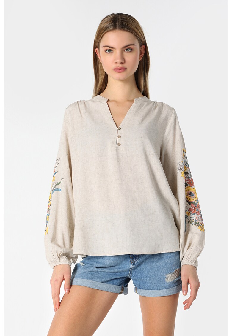 Bluza lejera din amestec de in
